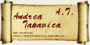 Andrea Tapavica vizit kartica